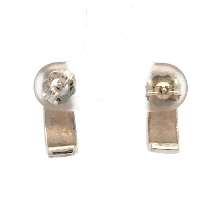 Sterling Silver & Gold Nugget Earrings 075723 - Image 3