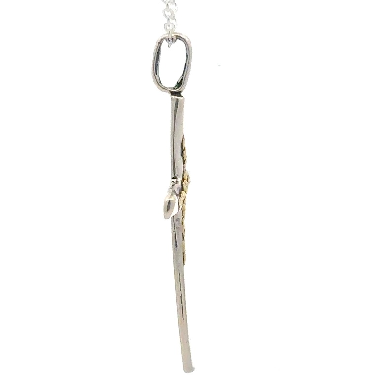 Sterling Silver & Gold Nugget 075748 - Image 2