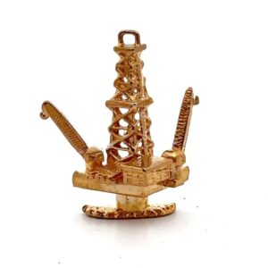 Estate 10k Oil Derrick Charm 075839