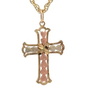 Black Hills Gold Cross Estate Pendant 075863