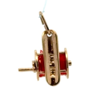 Estate 14K Fishing Reel Charm 076459 - Image 4