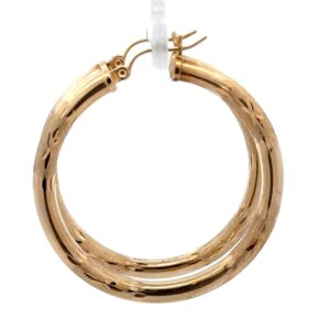 Estate 14K Gold Hoop Earrings 078004