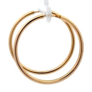 Estate 18K Gold Hoop Earrings 078006