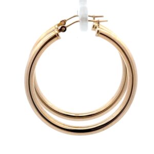 Estate 14K Gold Hoop Earrings 078007