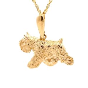 Estate 14K Schnauzer Pendant 078028