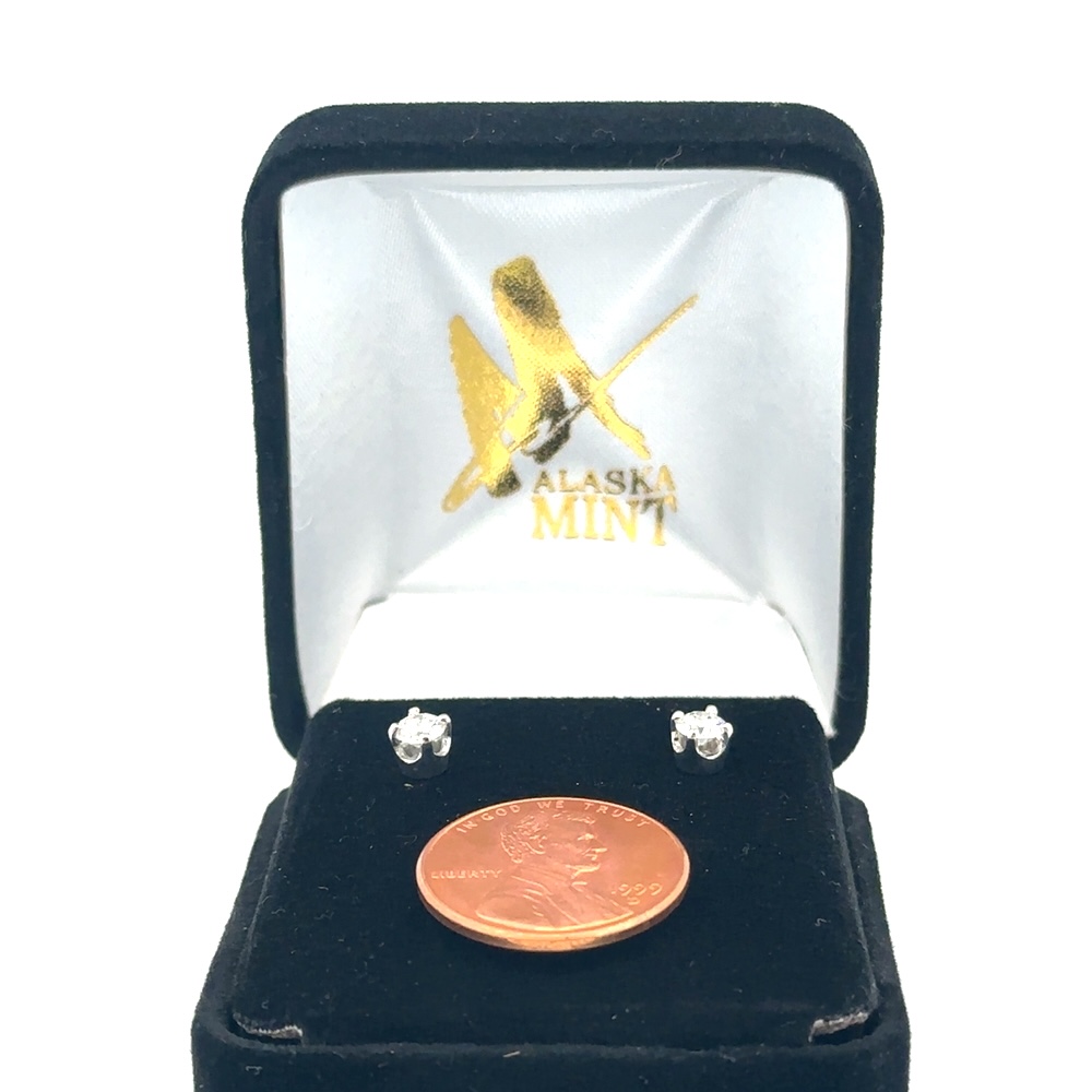 .44Ct White Gold Diamond Earrings 078066 - Image 5