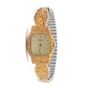 Seiko Womens Gold Nugget Estate Watch