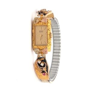 Seiko Gold Nugget & Black Hills Gold Womens Estate Watch