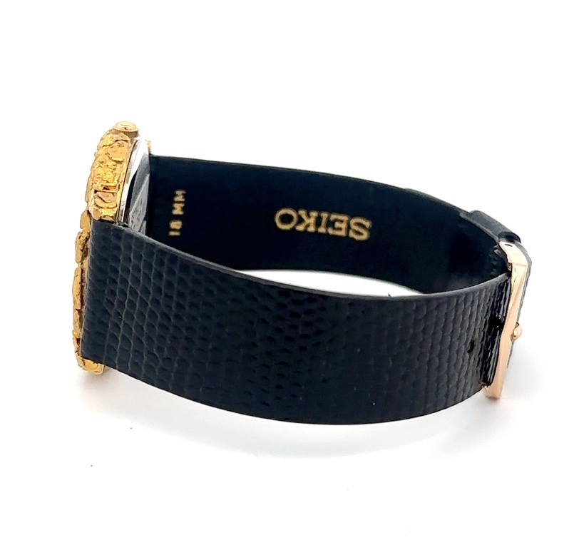 Seiko Gold Nugget & Diamond Estate Watch - Image 3