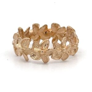 Lady's Floral Gold Estate Band 078124