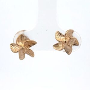 Floral Post Estate Earrings