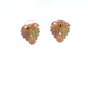 Black Hills Gold Post Estate Earrings 078136
