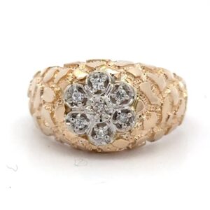 Men's Gold & Diamond Estate Ring 078137
