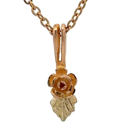Black Hills Gold Rose Estate Pendant 078142