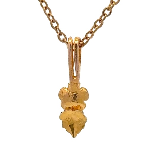 Black Hills Gold Rose Estate Pendant 078142 - Image 3