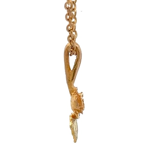 Black Hills Gold Rose Estate Pendant 078142 - Image 2