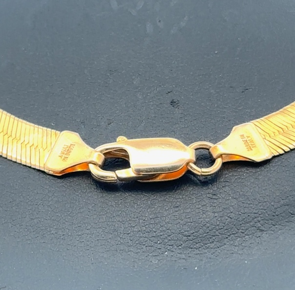Estate 14K Herring Bone 16" Chain - Image 2