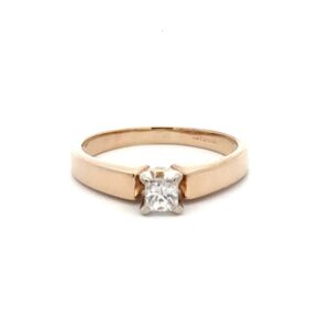 Solitare Diamond Women's Estate Ring