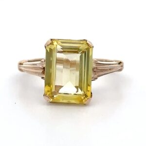 Lady's Synthetic Sapphire Estate Ring 078161