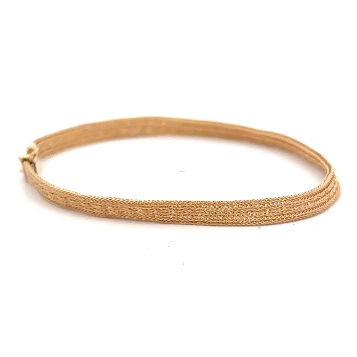 Estate 14K Woven Wire Bracelet 090005 - Image 3