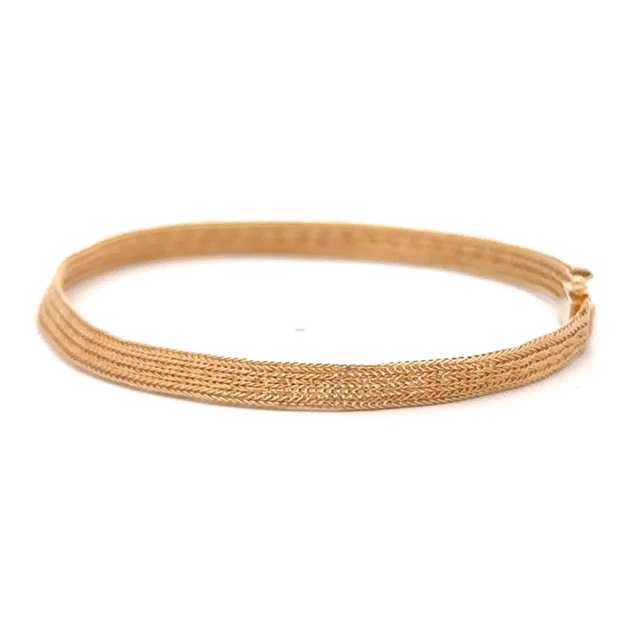 Estate 14K Woven Wire Bracelet 090005 - Image 2