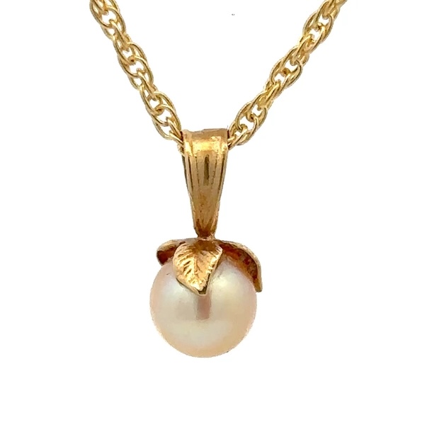 Estate 14K Pearl Pendant 090285 - Image 4