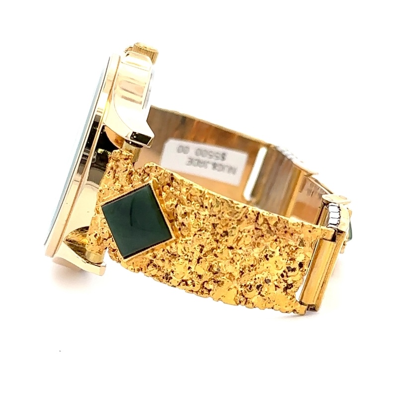 Jade & Gold Nugget Estate Watch - Image 3