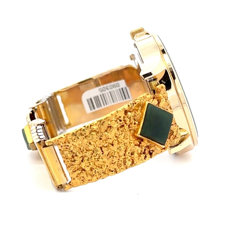 Jade & Gold Nugget Estate Watch - Image 5