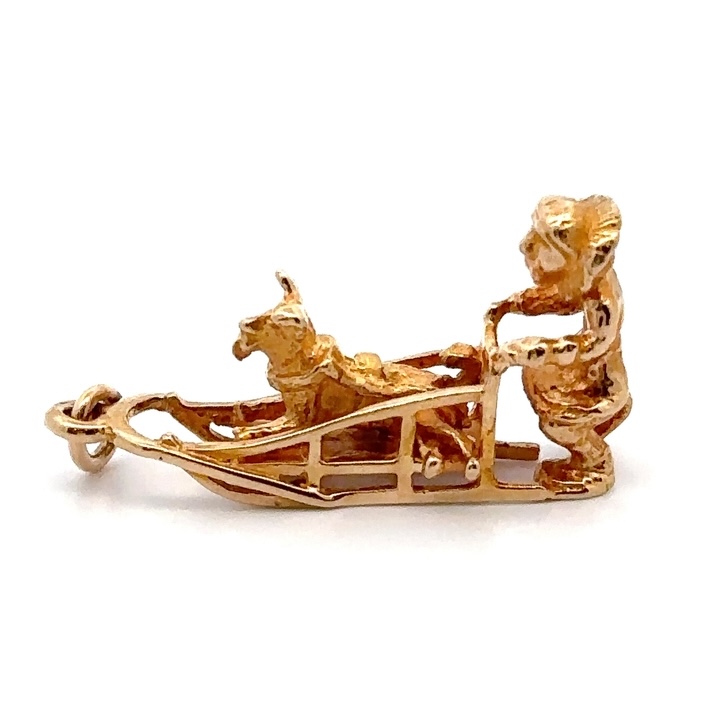 Estate Dog Musher Sled Charm 090326 - Image 3