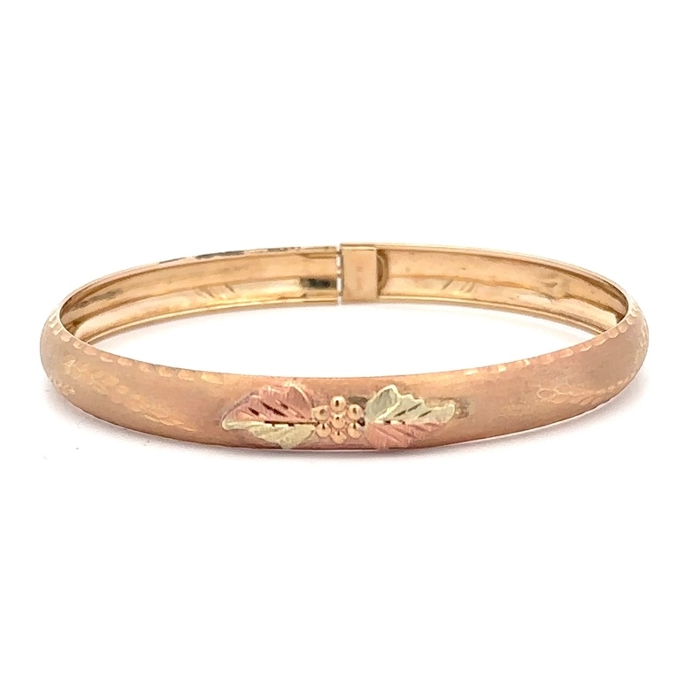 Estate 10K Black Hills Gold Bangle 090337
