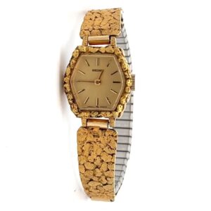 Seiko Womens Gold Nugget Estate Watch