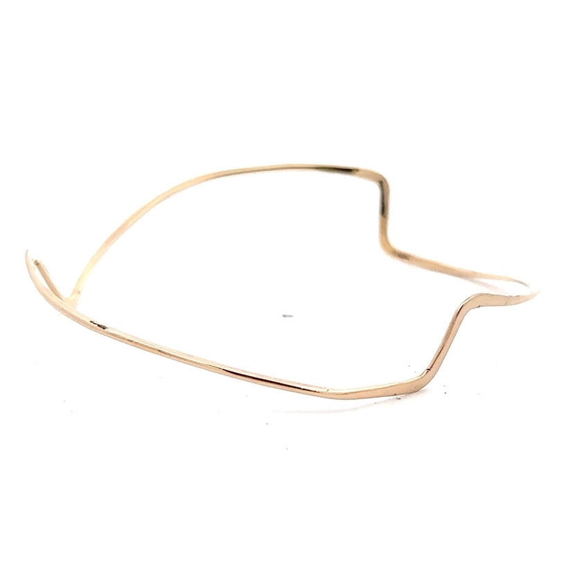 Estate Unique Shaped Thin 14K Bracelet 090447 - Image 3