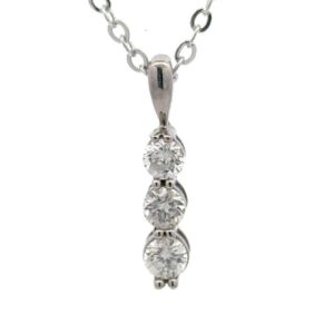 Estate Diamond Pendant 090524