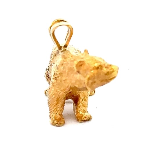 Estate 10K Bear Pendant/Charm 090669 - Image 2