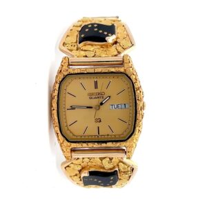Seiko Gold Nugget Alaskan Flag Estate Watch