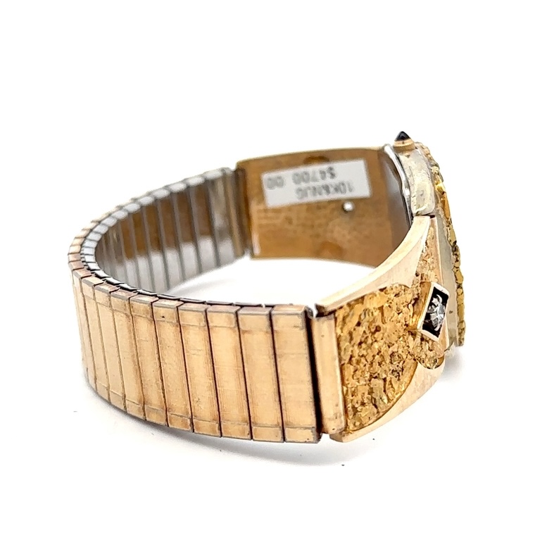 Seiko Gold Nugget & Diamond Estate Watch - Image 5