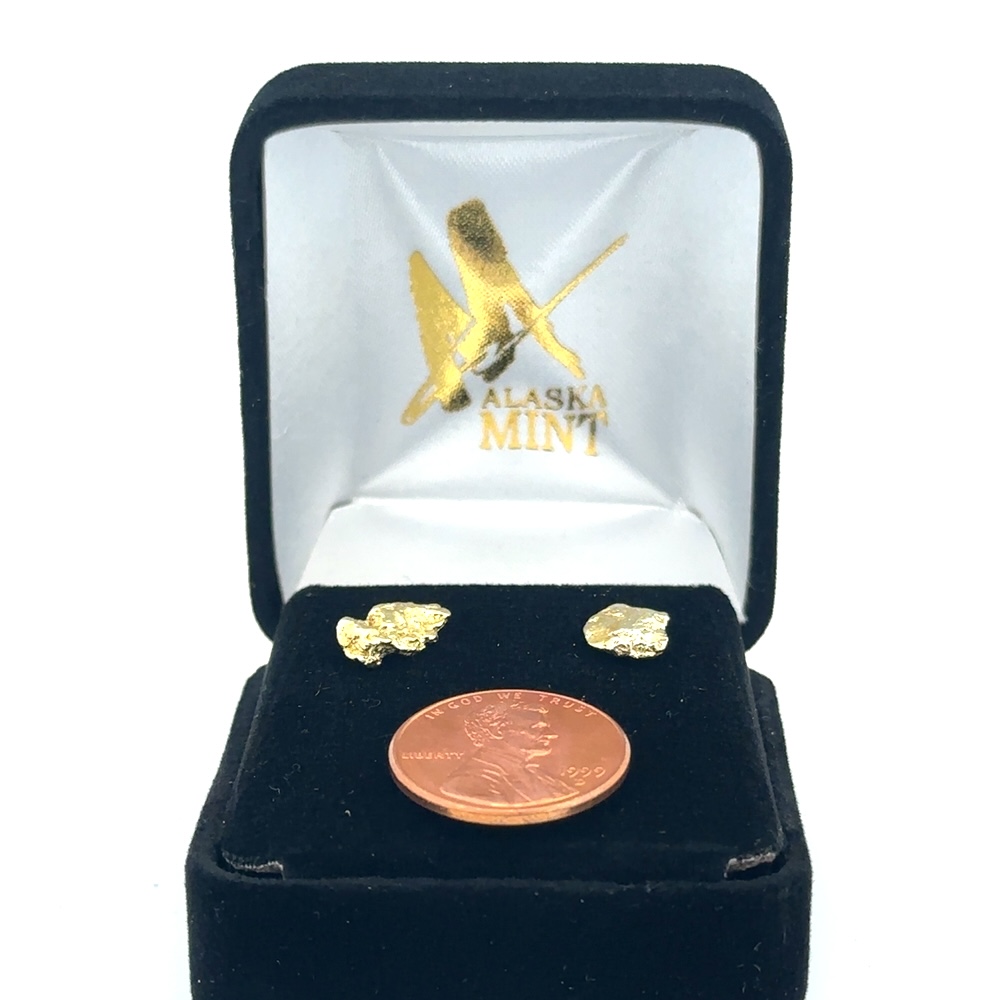 Gold Nugget Post Earrings 203440 - Image 5