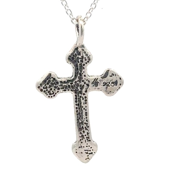 Sterling Silver & Gold Nugget Russian Orthodox Cross 509058 - Image 2