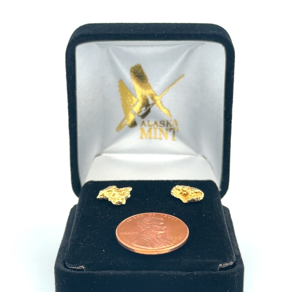 Gold Nugget Post Earrings 531572 - Image 5