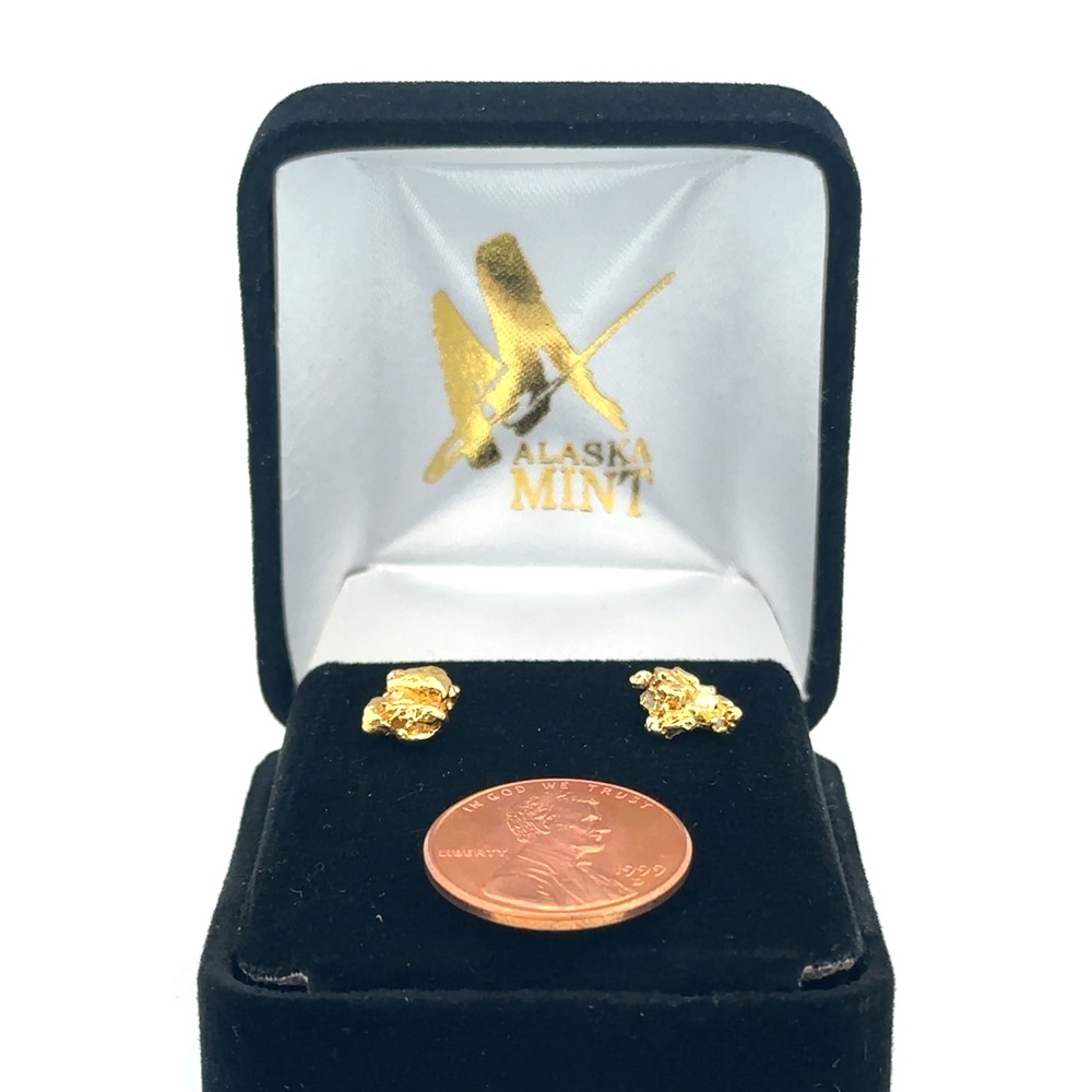 Gold Nugget Post Earrings 540020 - Image 5