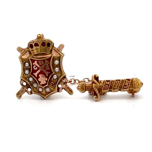 Estate 10k DeMolay Past Master Councilor Pin