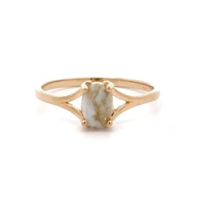 Gold Quartz Ladies Ring RL751Q