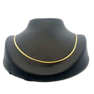 14K 1.5 MM Beveled Herring Bone 17" Estate Chain 090439