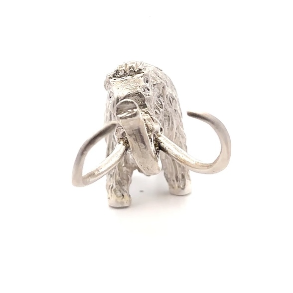 10.9 Troy Ounce Pure Silver Woolly Mammoth Sculpture - Large - Image 2