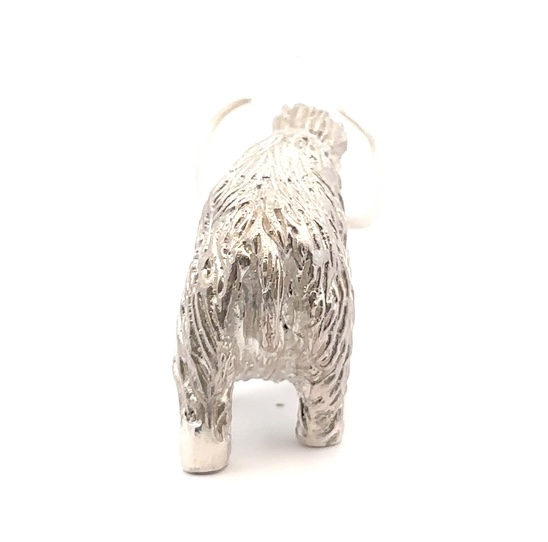10.9 Troy Ounce Pure Silver Woolly Mammoth Sculpture - Large - Image 4