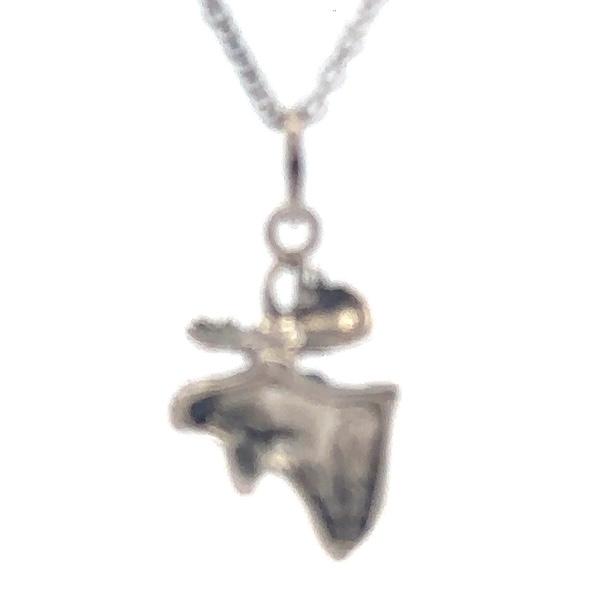 Sterling Silver & Gold Nugget Moose Pendant NTT017 - Image 3