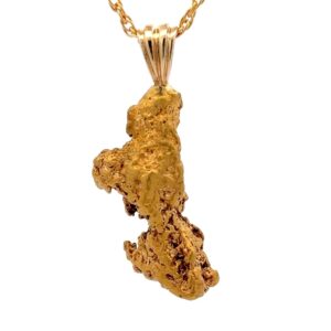15.5 Gram Gold Nugget Pendant P100X