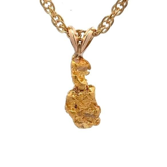 2 Gram Gold Nugget Pendant P1.3