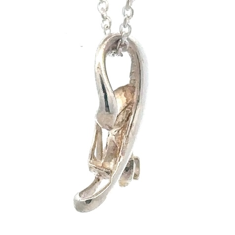 Sterling Silver & Gold Nugget Pendant PN607NSS - Image 4