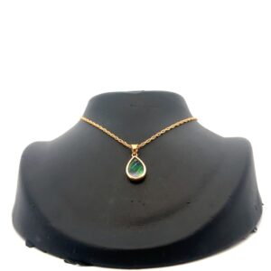 14K Ammolite Teardrop Pendant 077018